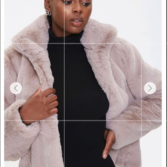 Forever21 plush faux fur coat